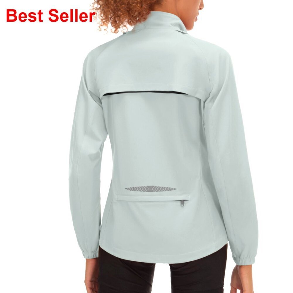 Lightweight Waterproof Cycling Jacket with Removable Sleeves
